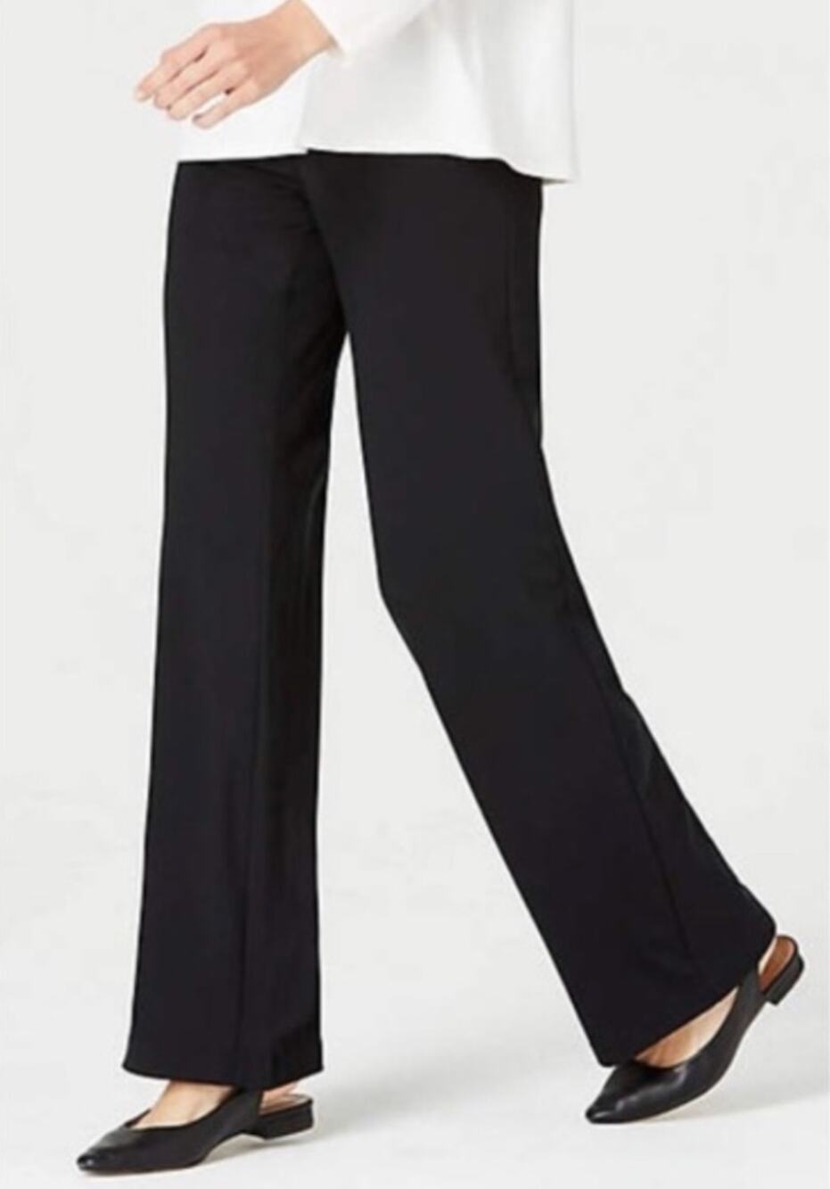 J. Jill Ponte Full Leg Pant Black Plus Size 2X